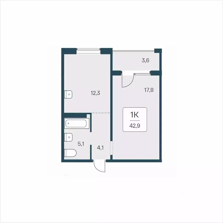 1-к кв. Новосибирская область, Новосибирск ул. Сибиряков-Гвардейцев, ... - Фото 1