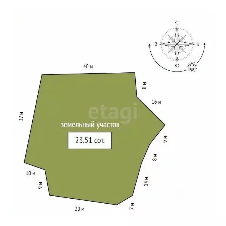 Участок в Красноярский край, Емельяновский муниципальный округ, ... - Фото 2