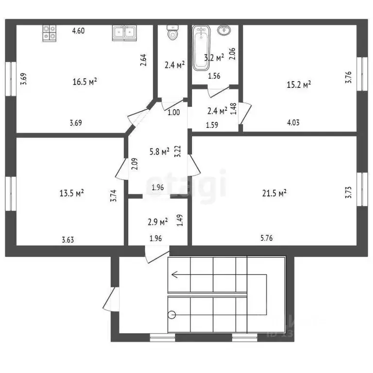 3-к кв. Тюменская область, с. Исетское ул. Ленина, 141 (83.0 м) - Фото 2