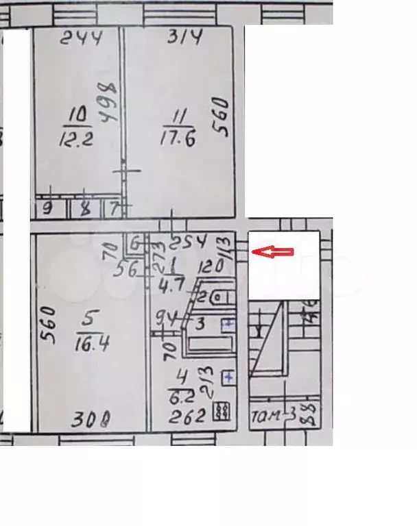 3-к. квартира, 61 м, 1/5 эт. - Фото 0