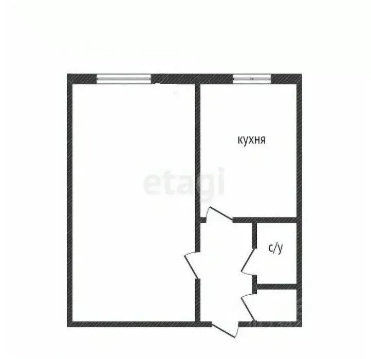 1-к кв. Курганская область, Курган Заозерный жилрайон, 6А мкр, 16 ... - Фото 2