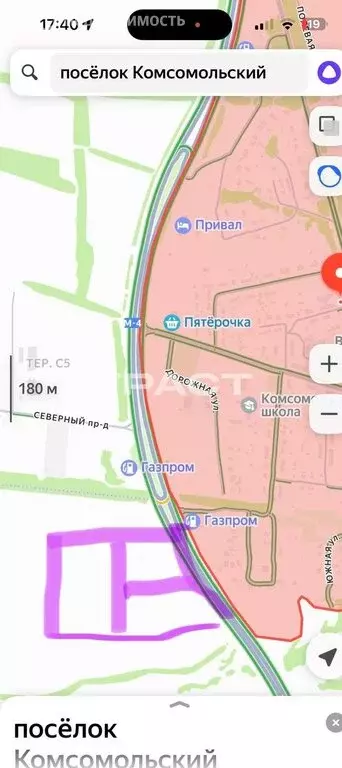 Участок в Рамонский район, Комсомольское сельское поселение (1000 м) - Фото 2