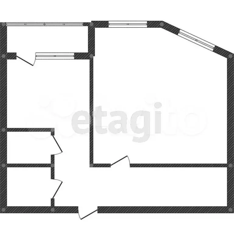 1-к. квартира, 38 м, 2/9 эт. - Фото 0