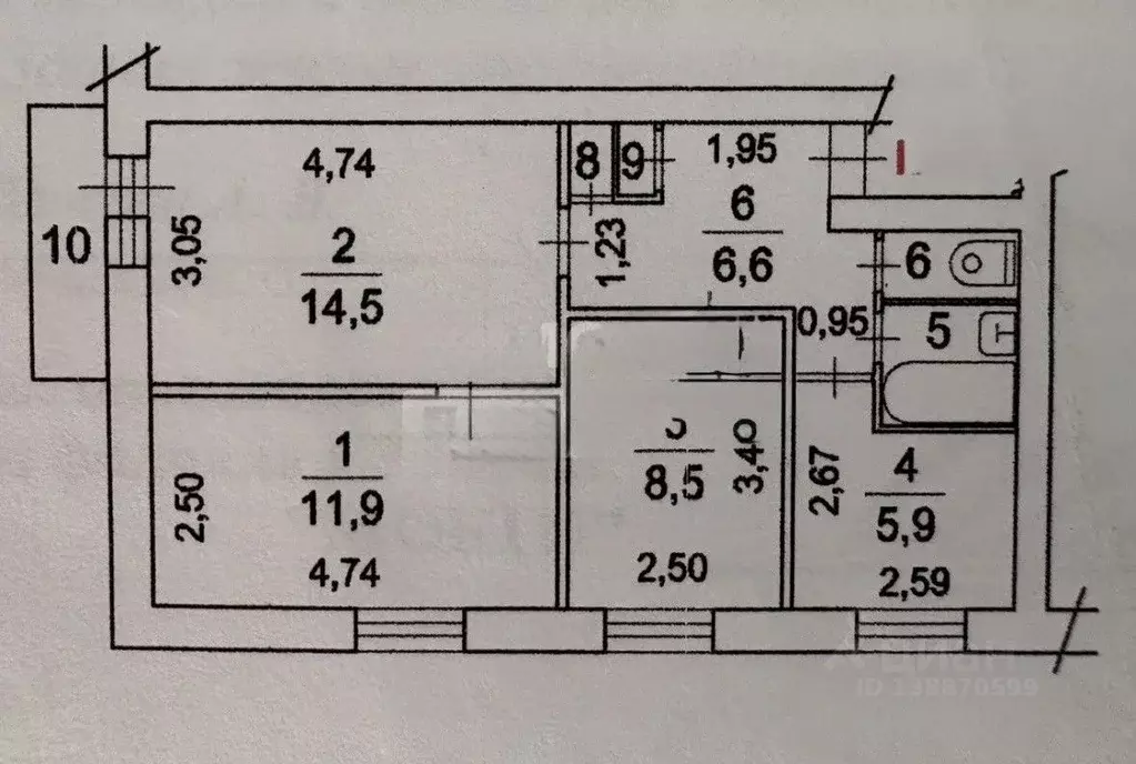 3-к кв. Московская область, Люберцы городской округ, Малаховка пгт ш. ... - Фото 2