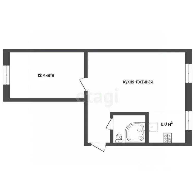 2-к кв. Владимирская область, Муром Московская ул., 105 (43.0 м) - Фото 1