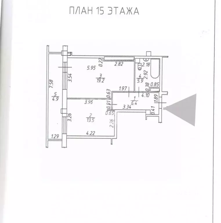 2-к кв. Татарстан, Набережные Челны ул. Шамиля Усманова, 18Ж (49.9 м) - Фото 2