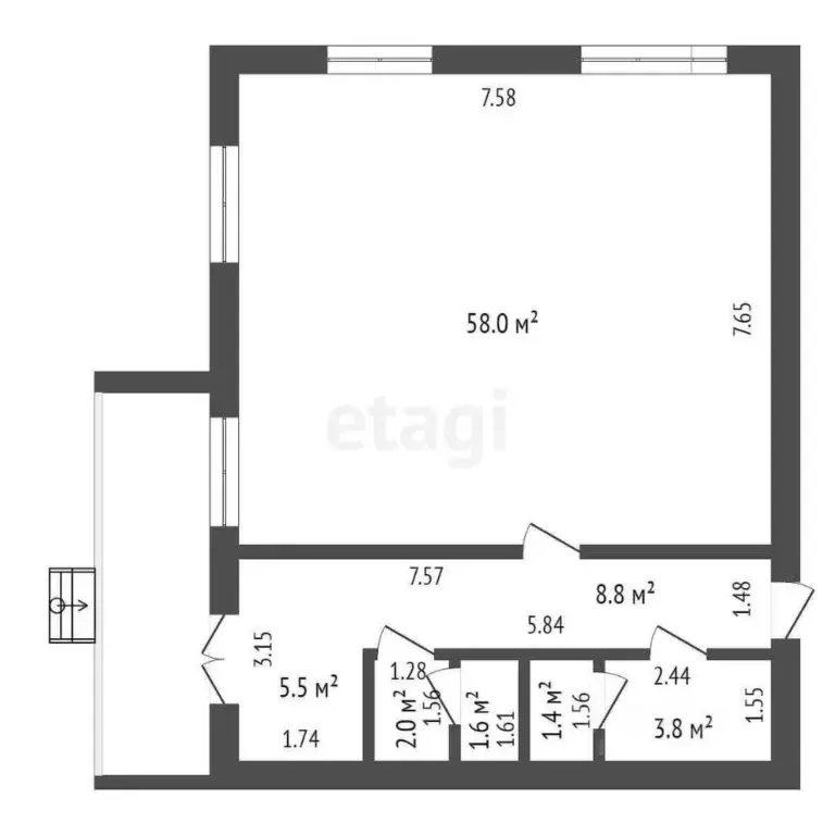 Помещение свободного назначения в Ростовская область, Батайск Речная ... - Фото 2