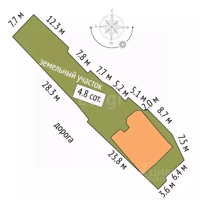 Дом в Астраханская область, Астрахань ул. Пирогова, 74 (105 м) - Фото 2