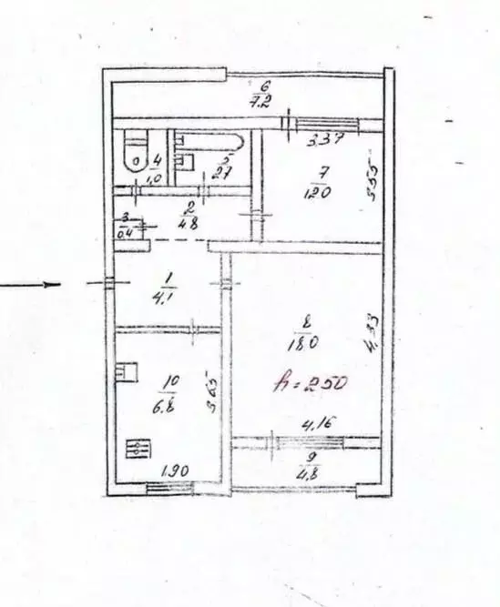 2-к кв. Севастополь просп. Генерала Острякова, 210 (55.8 м) - Фото 2