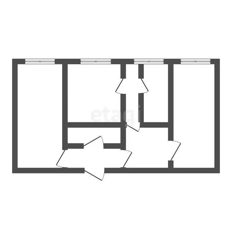 1к в 3-комнатной квартире (55 м) - Фото 1