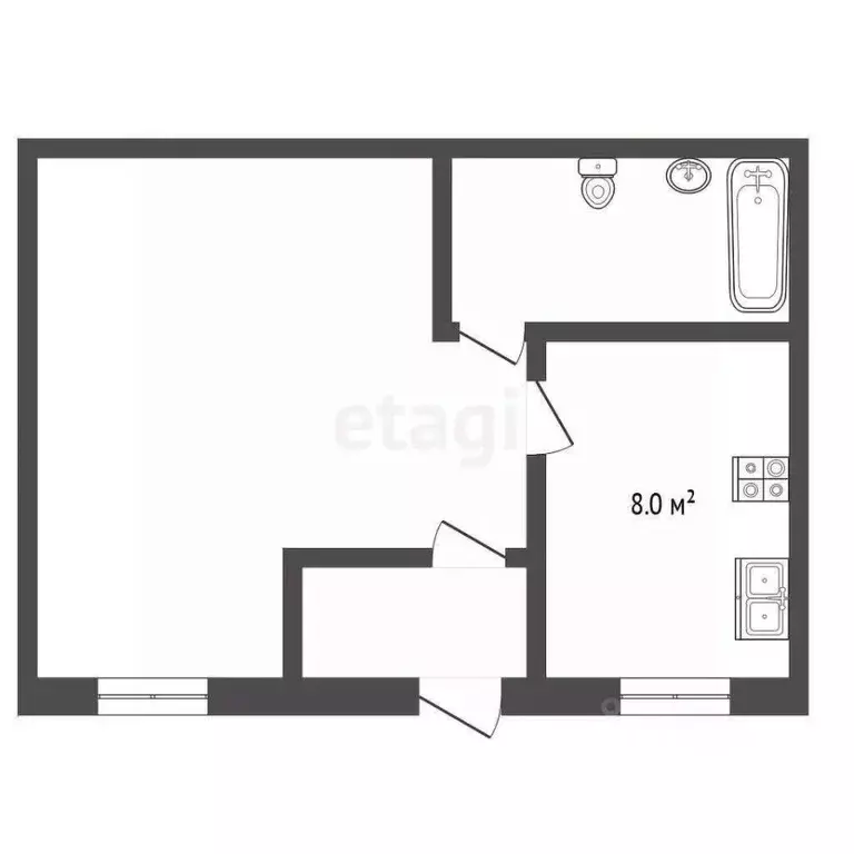 1-к кв. Ростовская область, Неклиновский район, Андреево-Мелентьевское ... - Фото 1