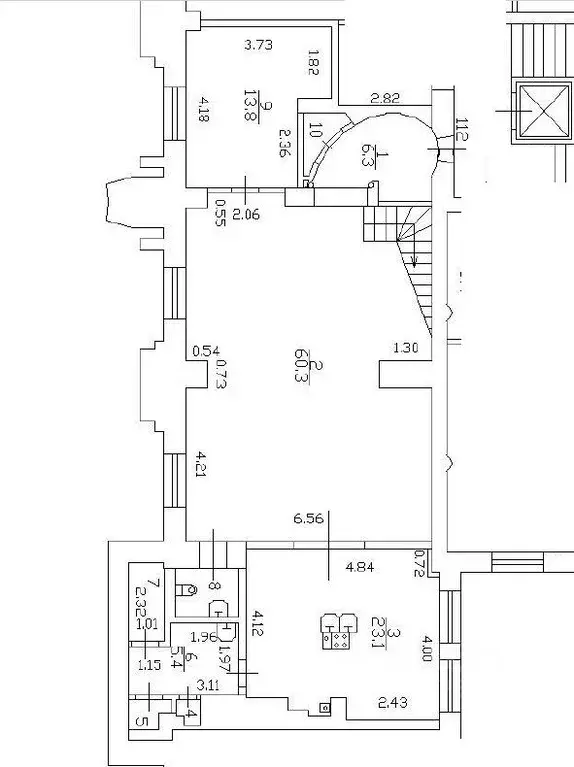 5-к кв. Санкт-Петербург Мичуринская ул., 1 (232.0 м) - Фото 1