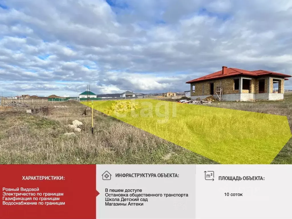 Участок в Крым, Симферопольский район, с. Доброе ул. Яшлык (9.98 сот.) - Фото 1