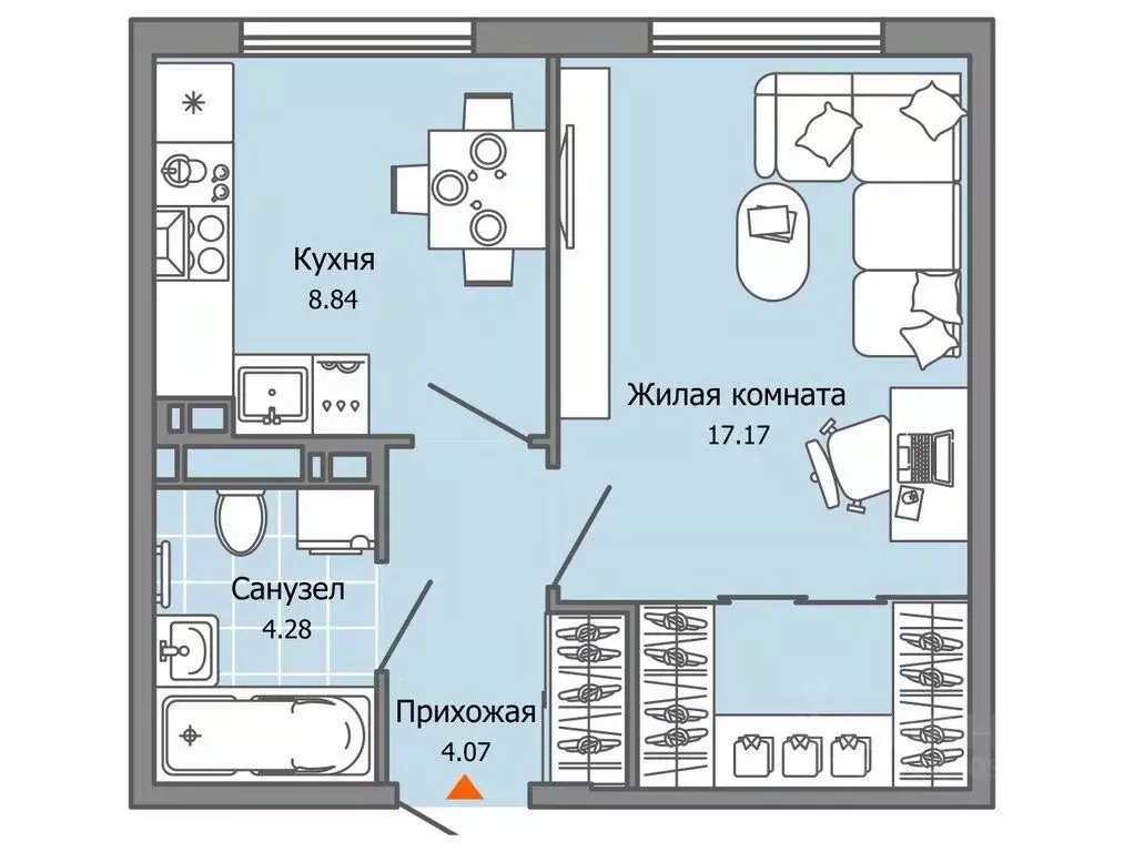 1-к кв. Ульяновская область, Ульяновск Город Новаторов жилой комплекс, ... - Фото 0