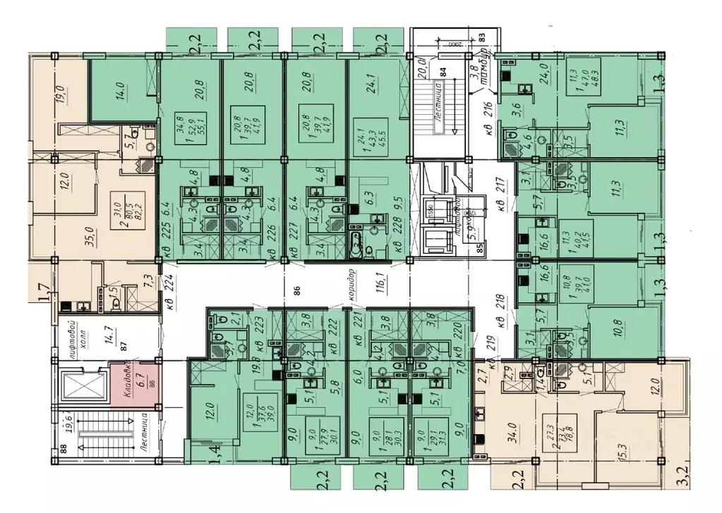 1-к кв. Ставропольский край, Ессентуки Озеро жилой комплекс (45.5 м) - Фото 1