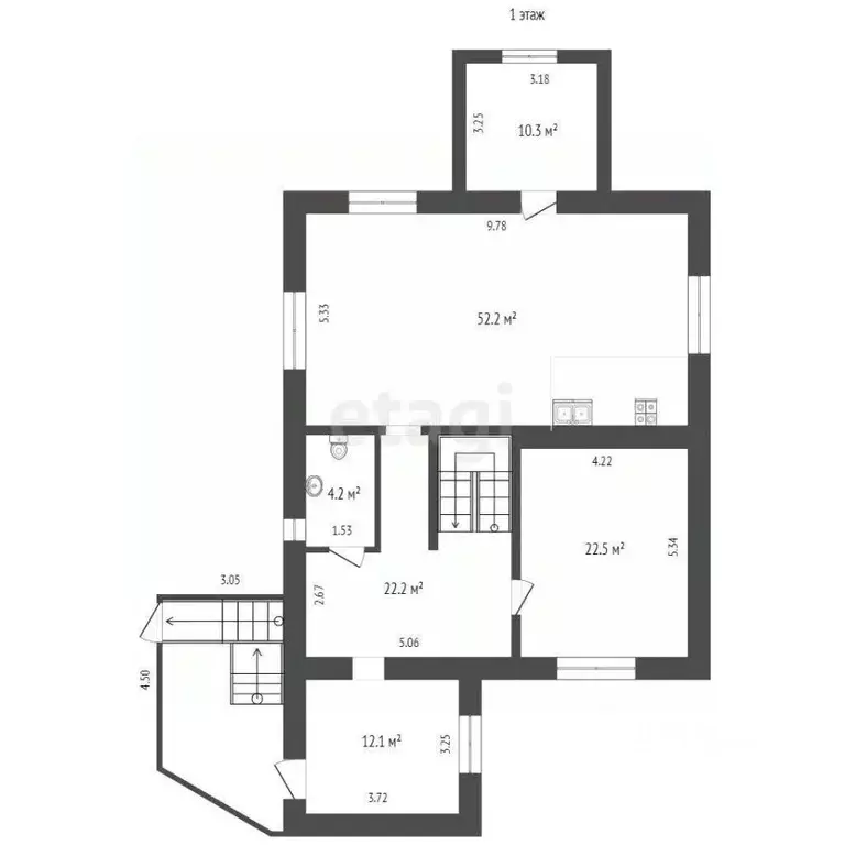 Дом в Вологодская область, Вологда ул. 8-я Садовая, 1 (295 м) - Фото 2