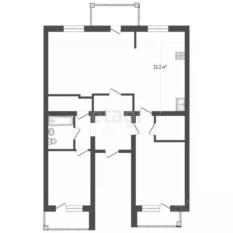 3-к кв. Вологодская область, Вологда ул. Возрождения, 50а (111.4 м) - Фото 2
