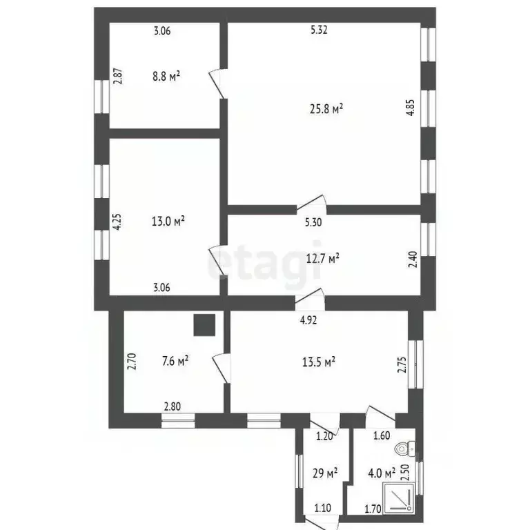 Дом в Ростовская область, Багаевская ст-ца пер. Воровского (88 м) - Фото 2