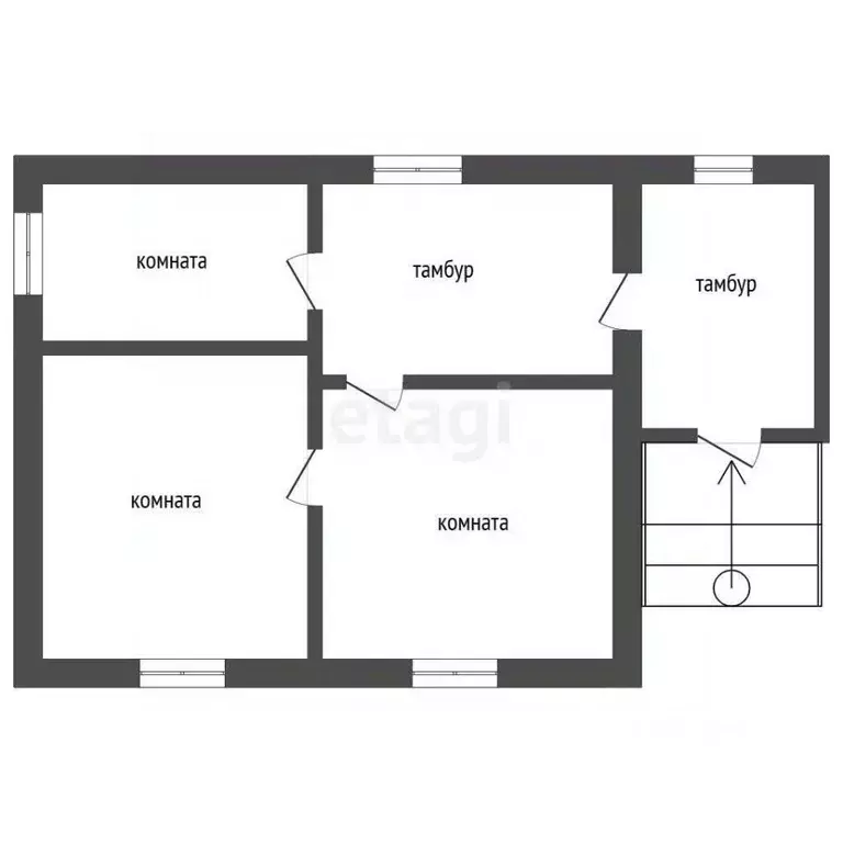 Дом в Тюменская область, с. Исетское ул. Луговая (26 м) - Фото 2