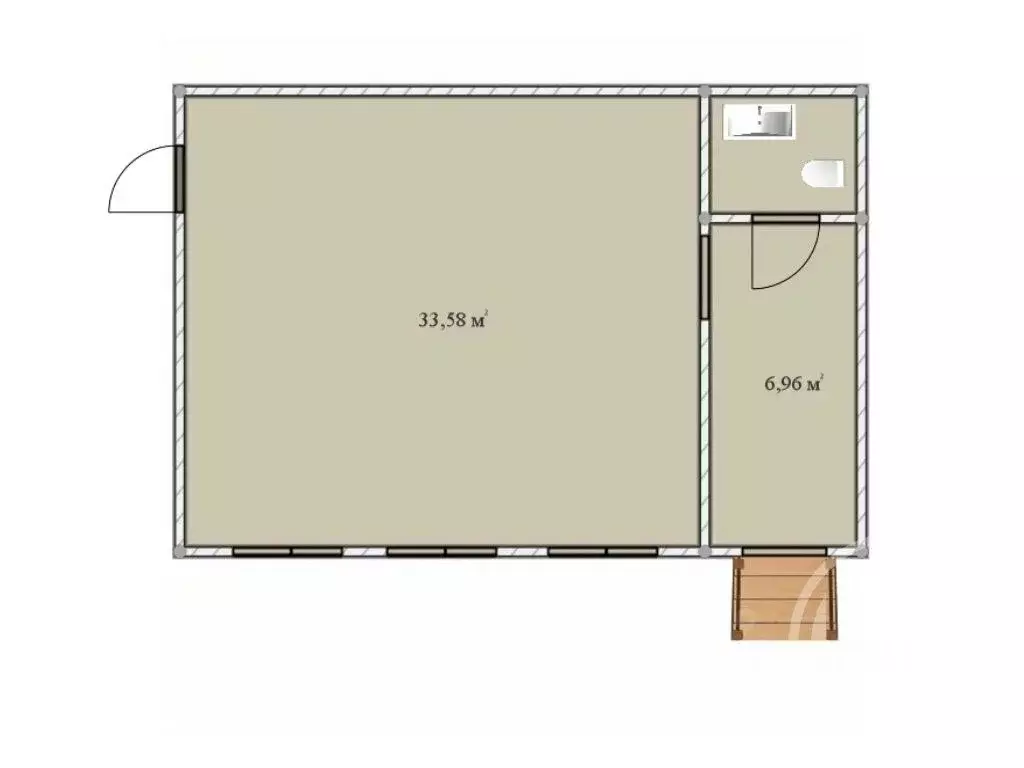 Помещение свободного назначения в Санкт-Петербург пос. Песочный, ... - Фото 2