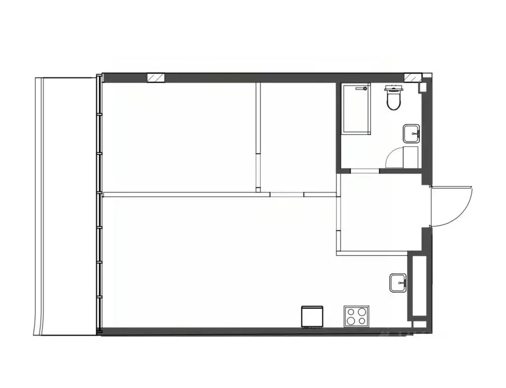 1-к кв. Татарстан, Казань Щербаковский пер., 5 (58.7 м) - Фото 1