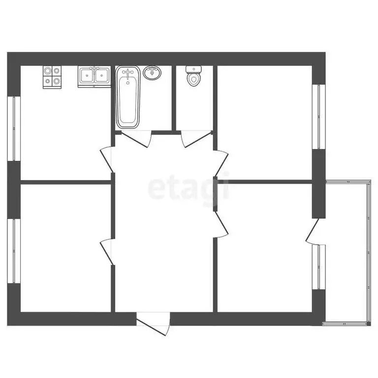 Дом в Заводоуковск, улица Сосновый Микрорайон (72 м) - Фото 1