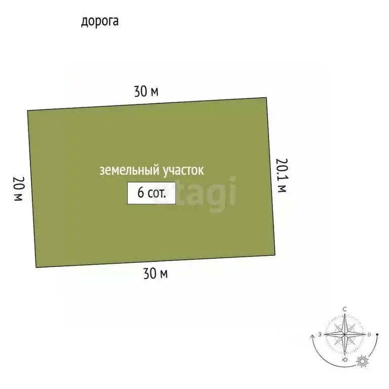 Участок в Крым, Симферопольский район, с. Мирное ул. Сейтнафе ... - Фото 1