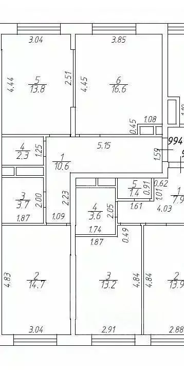 3-к кв. Москва Береговой проезд, 3 (62.3 м) - Фото 2