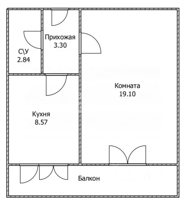 1-к кв. Ульяновская область, Ульяновск Ульяновский просп., 26 (33.8 м) - Фото 2