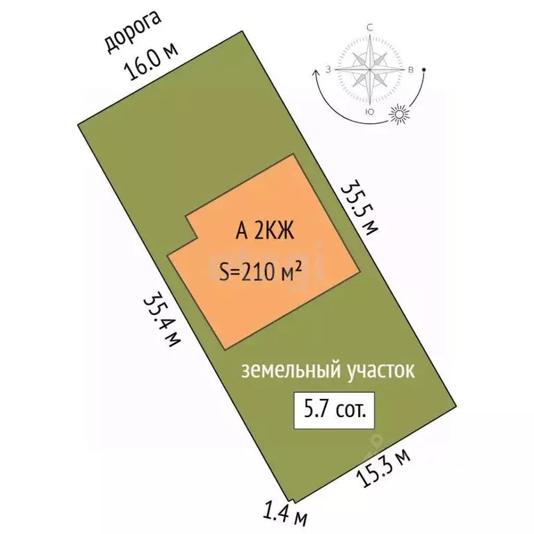 Дом в Тюменская область, Тюмень Студенческая ул. (210 м) - Фото 2