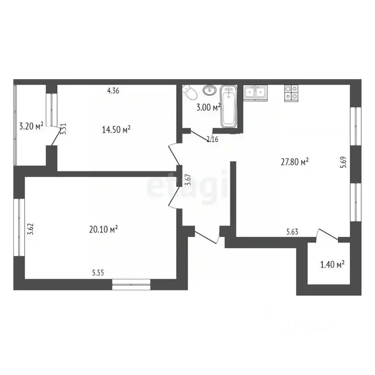 Таунхаус в Тюменская область, Тюмень Антипино мкр, ул. Буденного (76 ... - Фото 2