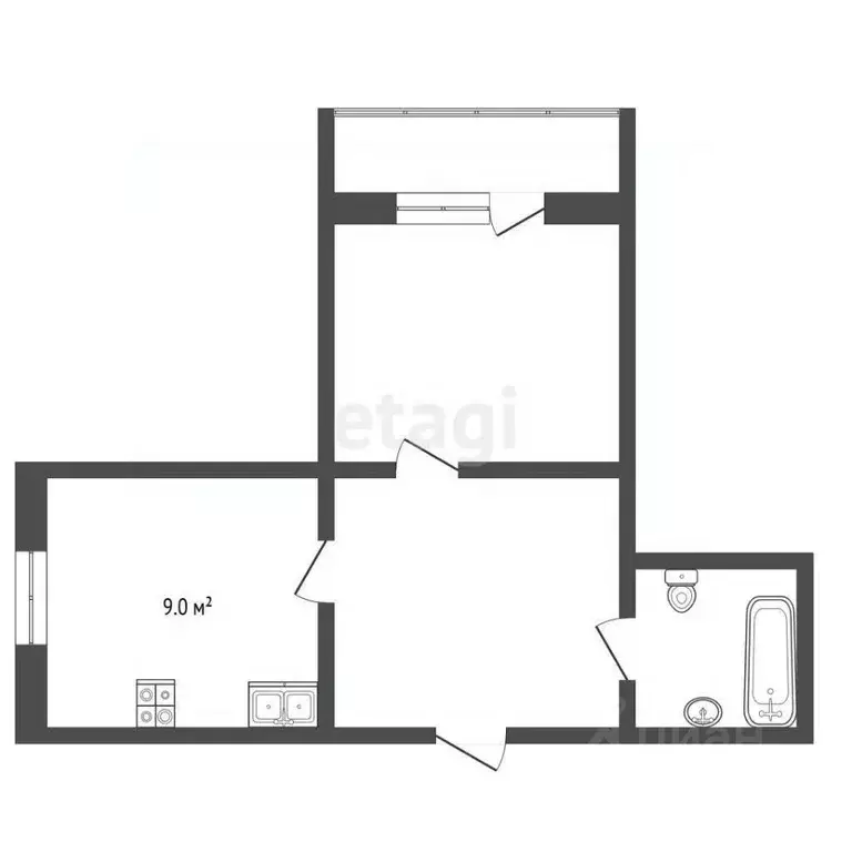2-к кв. Алтайский край, Новоалтайск ул. Космонавтов, 20 (54.0 м) - Фото 2