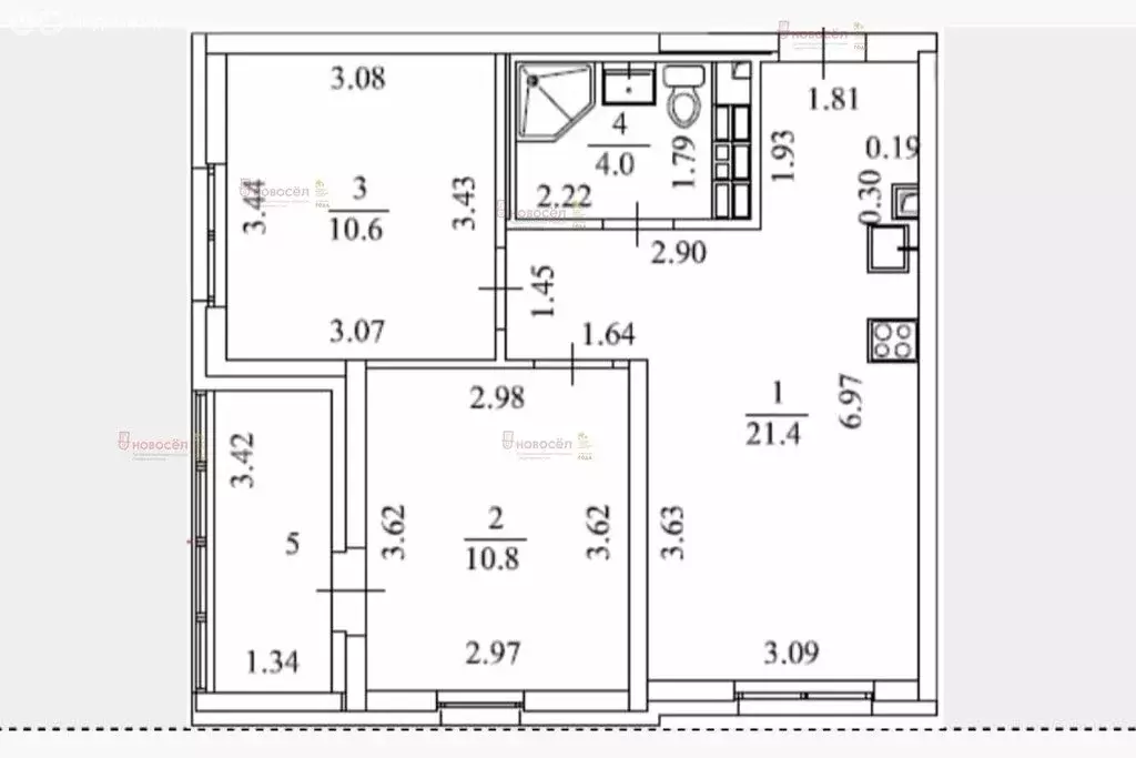 2-комнатная квартира: Екатеринбург, улица Новостроя, 7 (48 м) - Фото 0