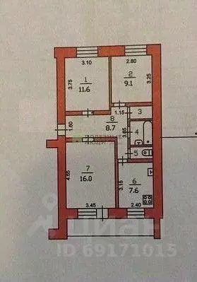 3-к кв. Орловская область, Орел ул. 6-й Орловской Дивизии, 13 (58.4 м) - Фото 1