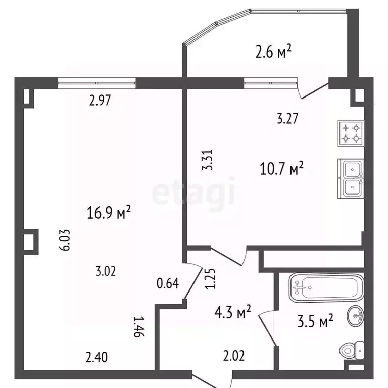 1-к кв. Санкт-Петербург пос. Шушары, ул. Вишерская, 16 (35.4 м) - Фото 1
