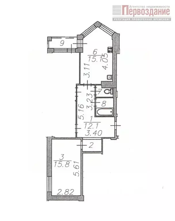 3-к кв. Астраханская область, Астрахань Грановский пер., 71/3 (75.5 м) - Фото 2
