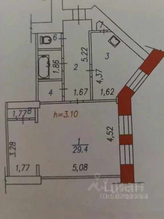 1-к кв. Кемеровская область, Новокузнецк ул. Кирова, 10 (55.8 м) - Фото 0