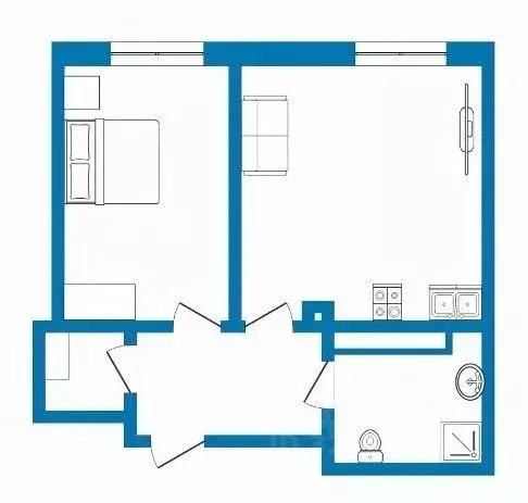 1-к кв. Тюменская область, Тюменский муниципальный округ, д. Патрушева ... - Фото 1