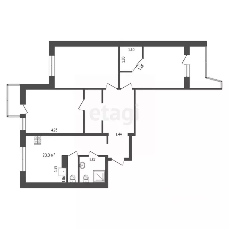 3-к кв. Крым, Ялта ул. Киевская, 52 (130.0 м) - Фото 2