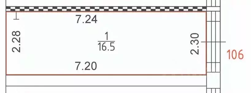 Помещение свободного назначения в Москва Кирпичная ул., 41С17 (17 м) - Фото 2