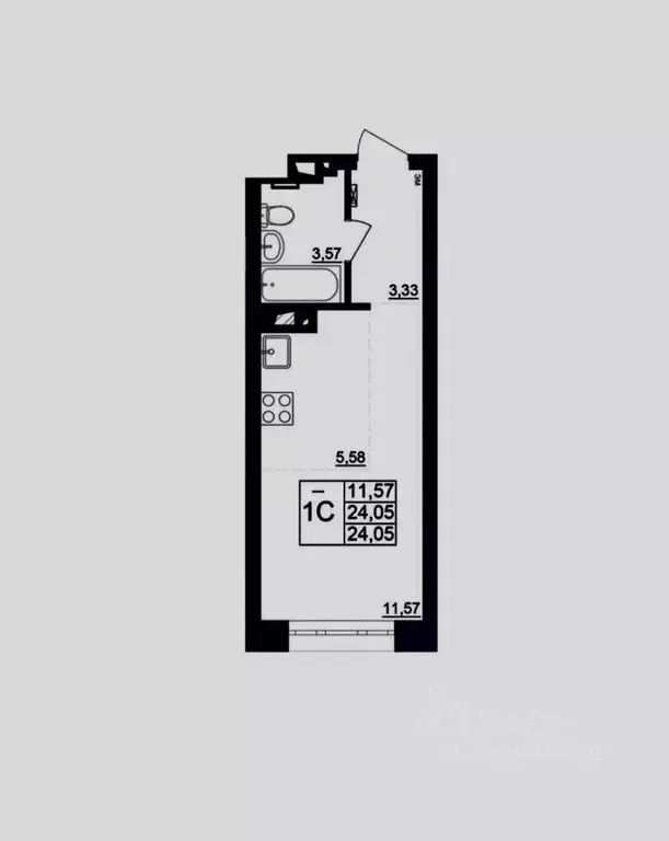 Студия Башкортостан, Уфа Революционная ул., 191/1 (24.14 м) - Фото 1