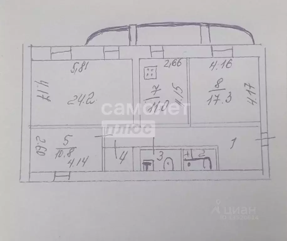 3-к кв. Воронежская область, Воронеж бул. Победы, 49 (85.6 м) - Фото 2