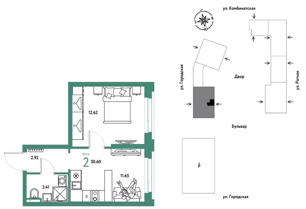 2-к кв. Свердловская область, Екатеринбург муниципальное образование, ... - Фото 1