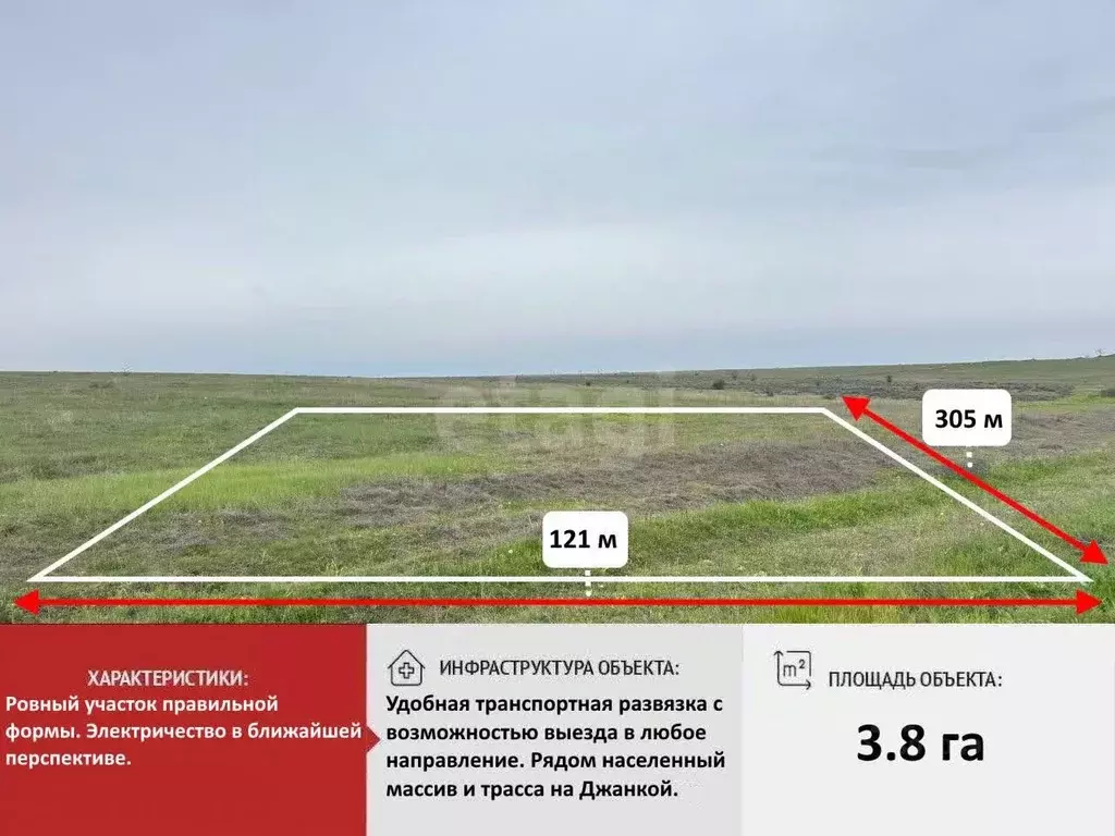 Участок в Крым, Красногвардейское с/пос, пос. Видное  (381.0 сот.) - Фото 1