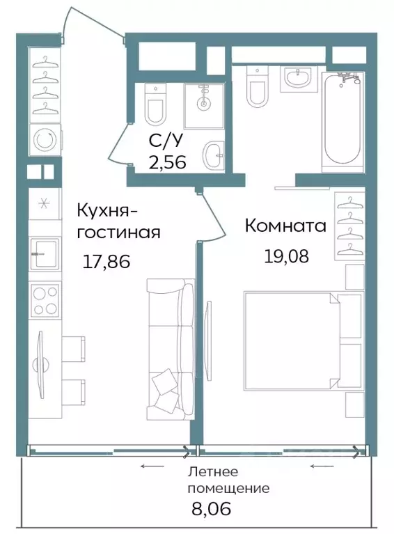 2-к кв. Крым, Саки ул. Морская (47.56 м) - Фото 0