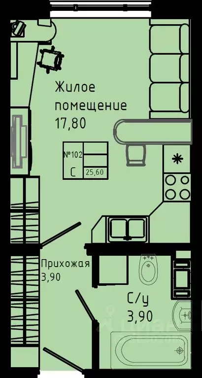 Студия Ленинградская область, Коммунар г. Гатчинский муниципальный ... - Фото 1