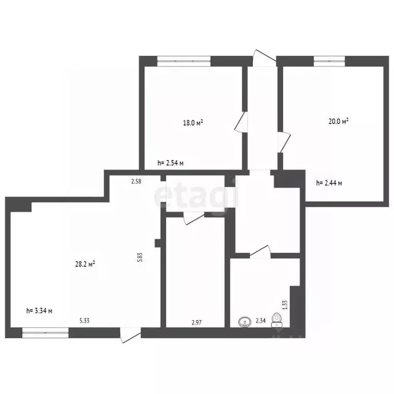 Офис в Мордовия, Саранск ул. Ульянова, 20 (91 м) - Фото 2