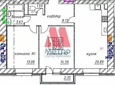 2-к кв. Ярославская область, Ярославский район, Заволжское с/пос, пос. ... - Фото 1