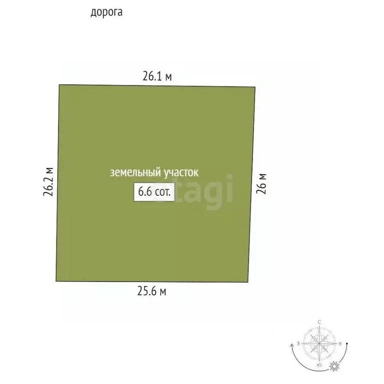 Участок в Крым, Симферопольский район, Трудовское с/пос, Пневматика-2 ... - Фото 2