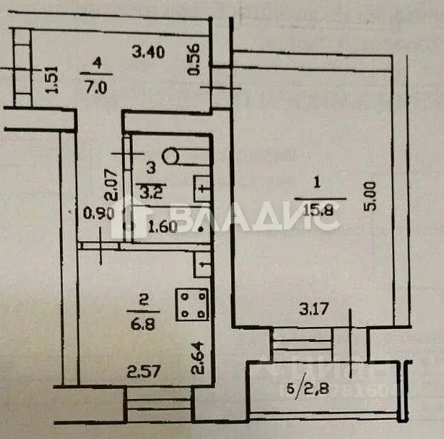 1-к кв. Башкортостан, Уфа ул. Левитана, 36/5 (33.0 м) - Фото 2